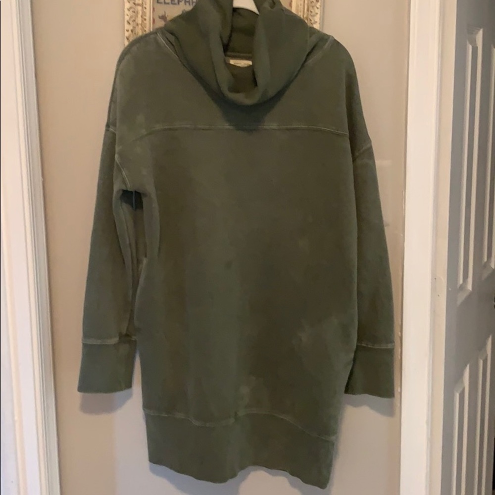 Warm sweater dress. Go-to in the fall!